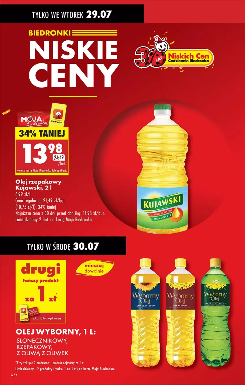 Gazetka promocyjna Biedronka - Od Poniedziałku - ważna 28.07 do 02.08.2025 - strona 10 - produkty: Kujawski, Olej, Olej rzepakowy, Por