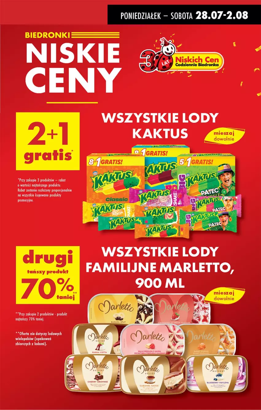 Gazetka promocyjna Biedronka - Od Poniedziałku - ważna 28.07 do 02.08.2025 - strona 17 - produkty: Fa, Kaktus, Lody, Por