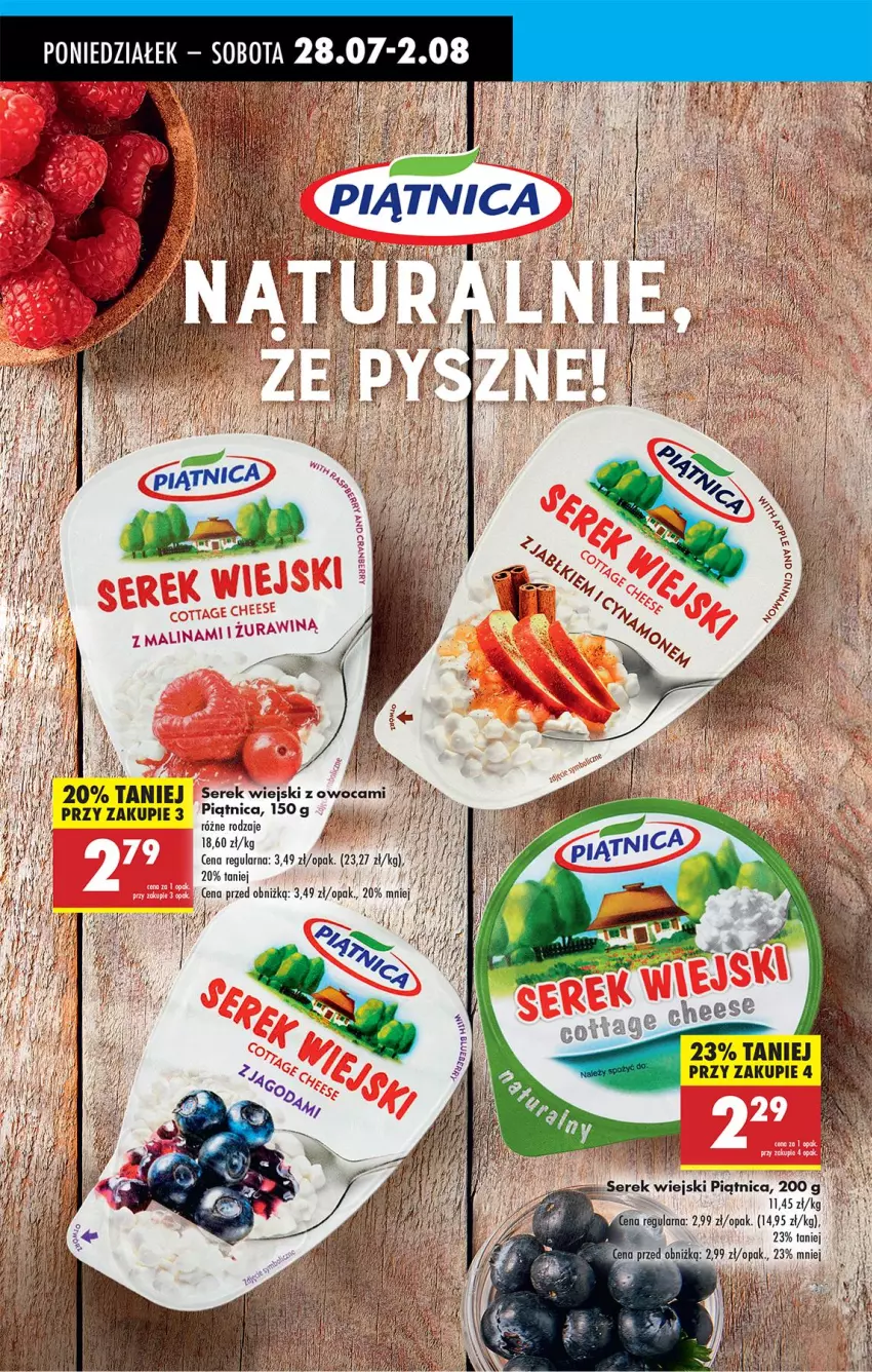 Gazetka promocyjna Biedronka - Od Poniedziałku - ważna 28.07 do 02.08.2025 - strona 36 - produkty: Piątnica, Ser, Serek