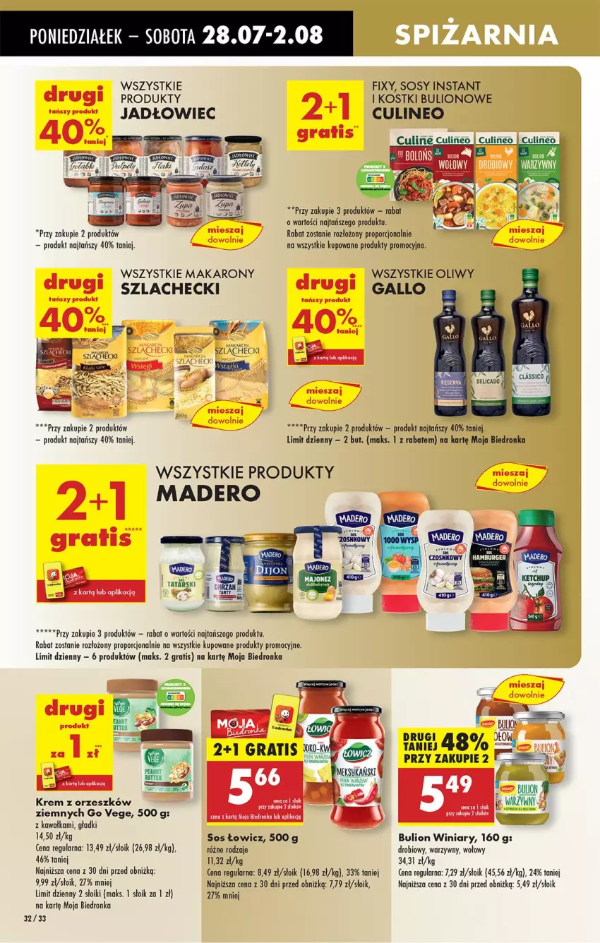 Gazetka promocyjna Biedronka - Od Poniedziałku - ważna 28.07 do 02.08.2025 - strona 44 - produkty: Bulion, Gra, Kawa, Lion, Makaron, Por, Sos, Winiary