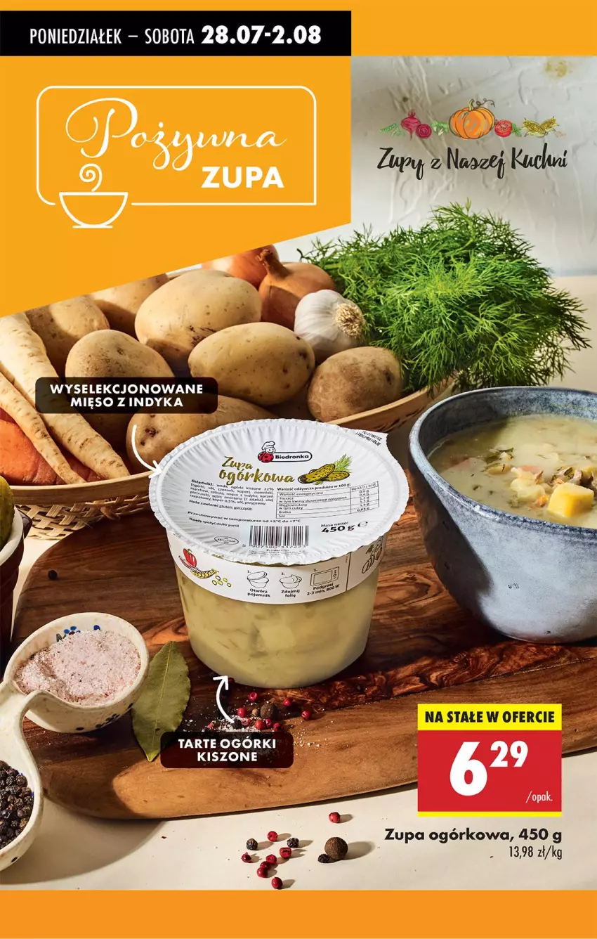 Gazetka promocyjna Biedronka - Od Poniedziałku - ważna 28.07 do 02.08.2025 - strona 47 - produkty: Fa, Mięso, Mięso z indyka, Zupa, Zupa ogórkowa