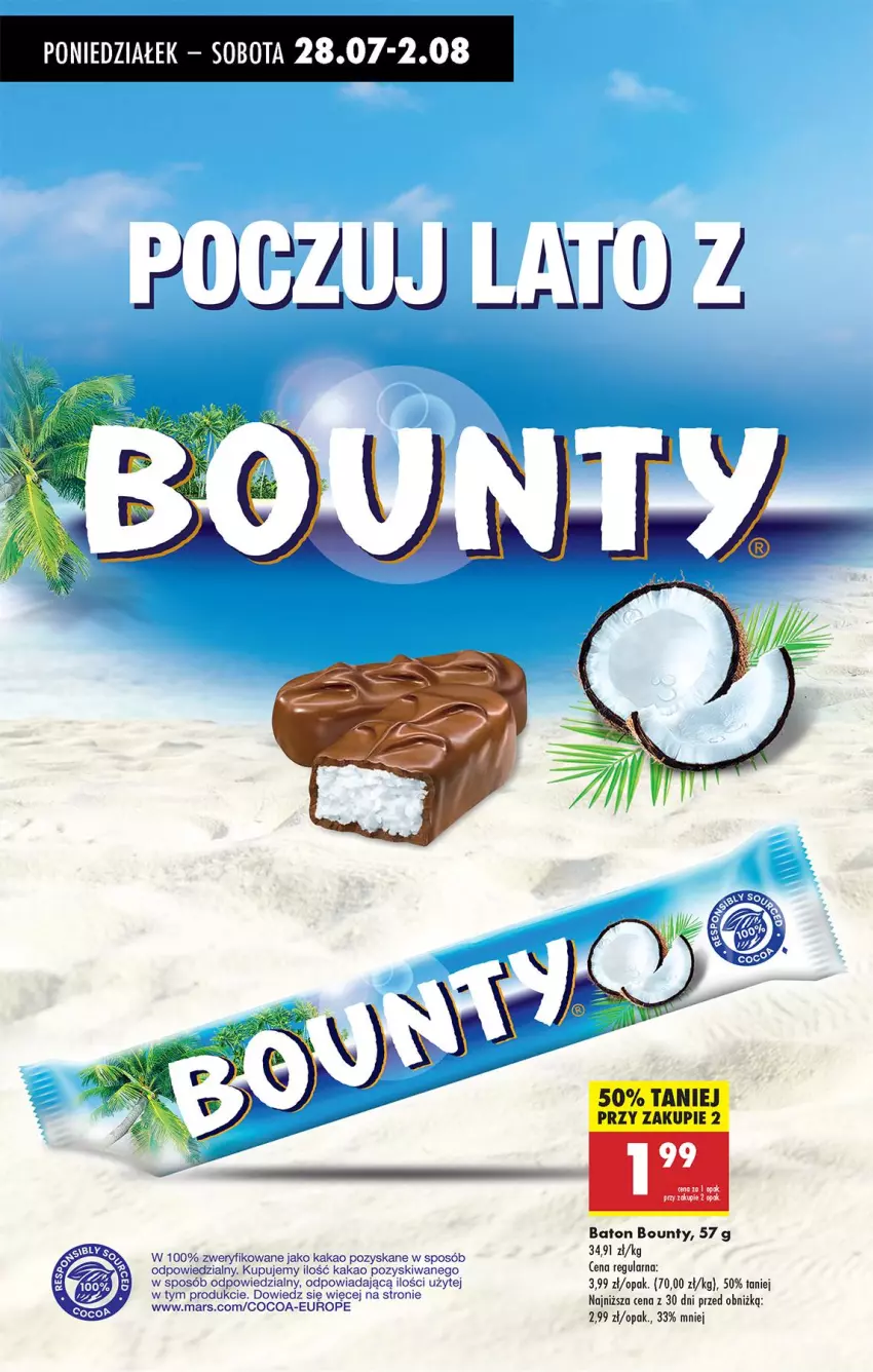 Gazetka promocyjna Biedronka - Od Poniedziałku - ważna 28.07 do 02.08.2025 - strona 56 - produkty: Baton, Bounty, Kakao, Mars