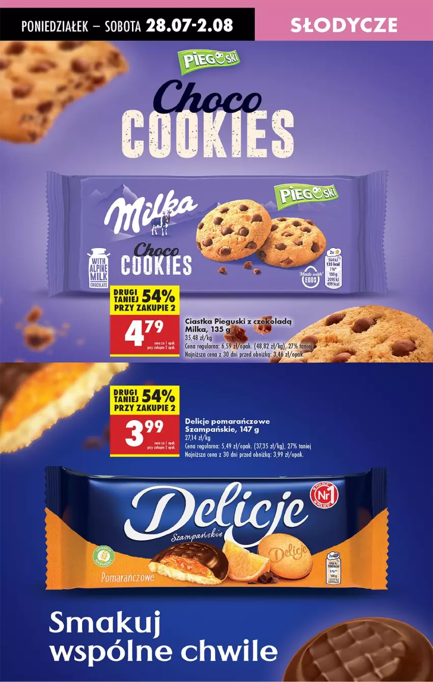 Gazetka promocyjna Biedronka - Od Poniedziałku - ważna 28.07 do 02.08.2025 - strona 57 - produkty: Ciastka, Delicje, Milka