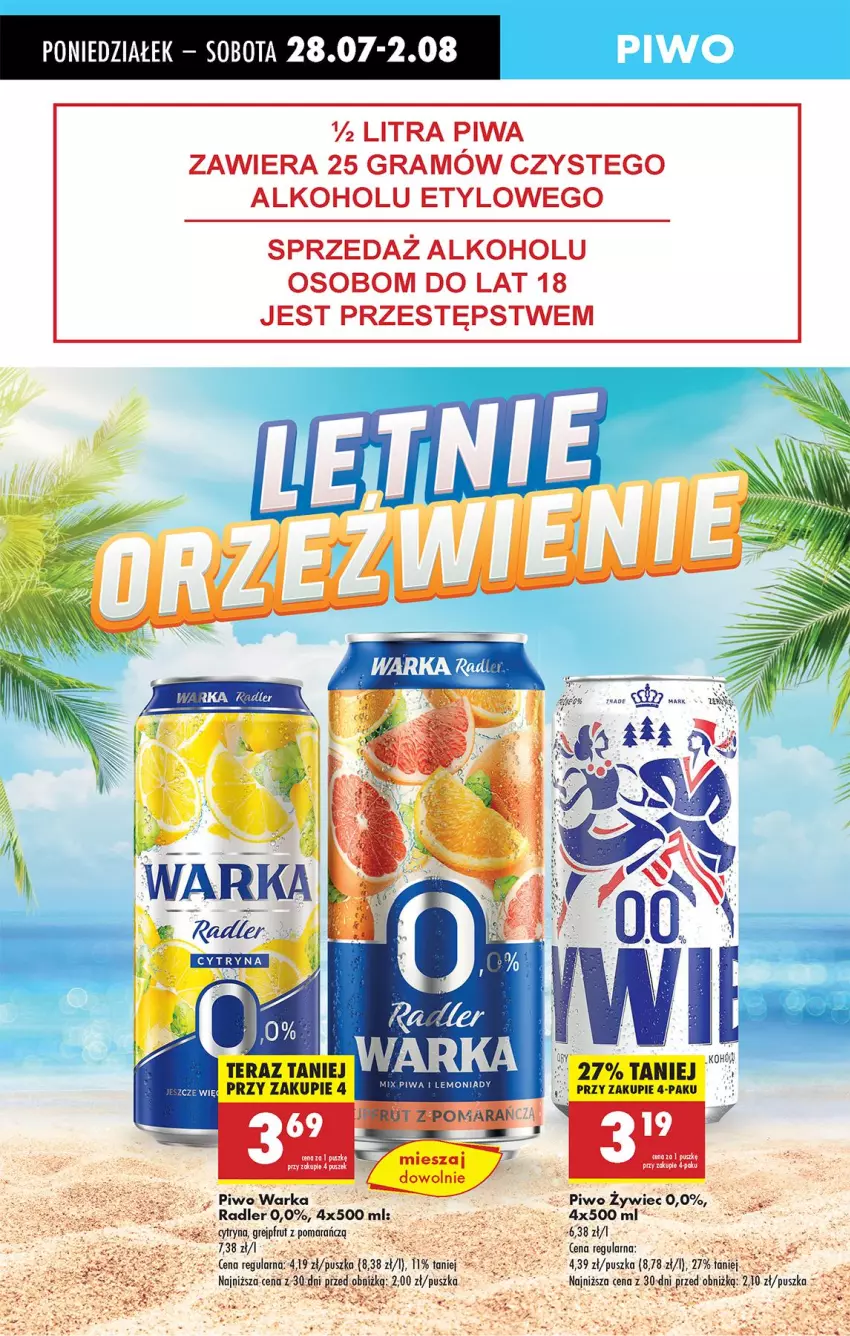 Gazetka promocyjna Biedronka - Od Poniedziałku - ważna 28.07 do 02.08.2025 - strona 64 - produkty: Gra, Gry, Piwa, Piwo, Radler, Tera, Warka