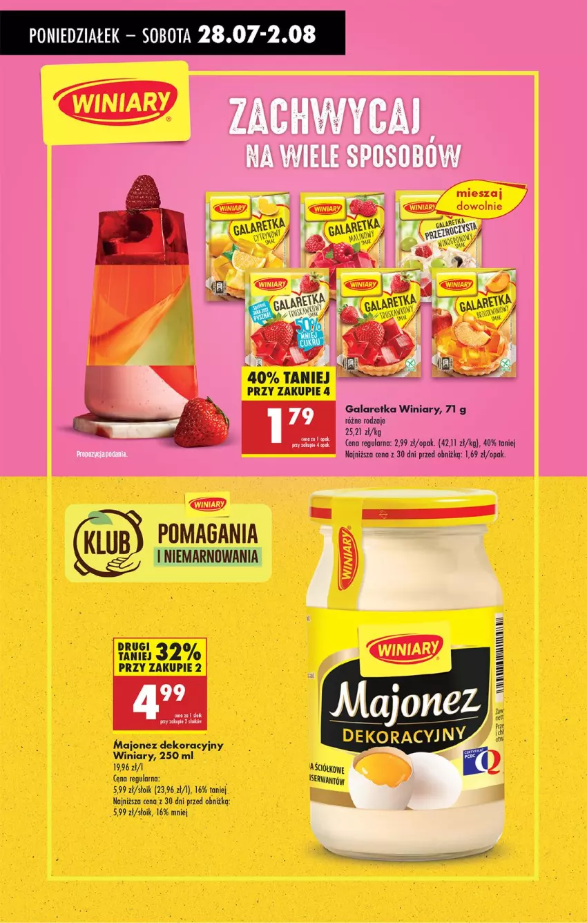 Gazetka promocyjna Biedronka - Od Poniedziałku - ważna 28.07 do 02.08.2025 - strona 79 - produkty: Gala, Galaretka, Majonez, Ser, Winiary