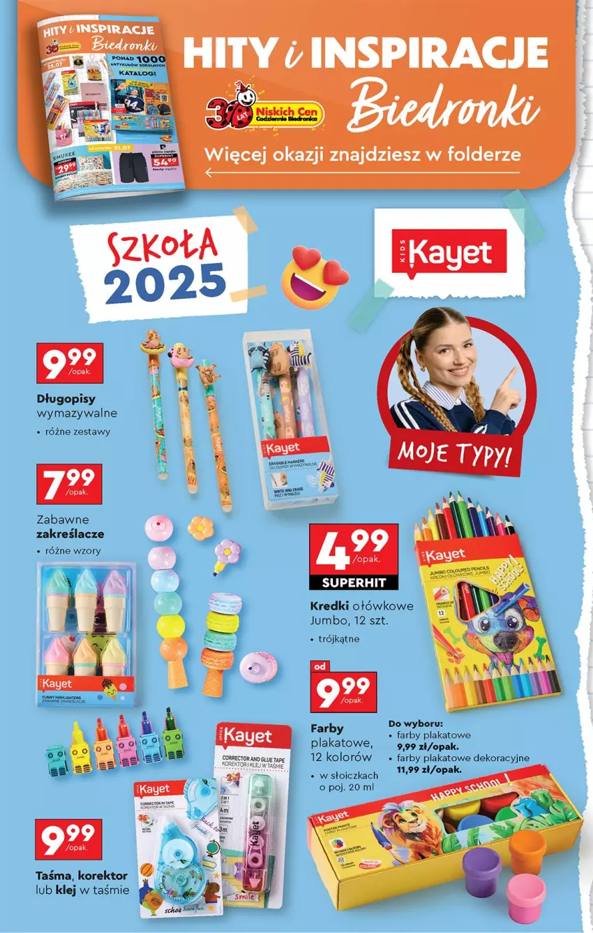 Gazetka promocyjna Biedronka - Od Poniedziałku - ważna 28.07 do 02.08.2025 - strona 80 - produkty: Długopis, Fa, Klej