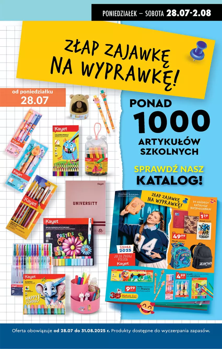 Gazetka promocyjna Biedronka - Od Poniedziałku - ważna 28.07 do 02.08.2025 - strona 82 - produkty: Długopis, Fa, Marker