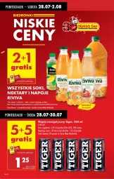 Gazetka promocyjna Biedronka - Od Poniedziałku - Gazetka - ważna od 02.08 do 02.08.2025 - strona 14 - produkty: Sok, Por, Gra, Napój energetyczny, Napoje, Tiger, Napój, Nektar, Fa