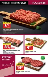 Gazetka promocyjna Biedronka - Od Poniedziałku - Gazetka - ważna od 02.08 do 02.08.2025 - strona 28 - produkty: Kurczak, Mięso mielone, Mięso mielone z łopatki wieprzowej, Mięso z uda kurczaka, Carpaccio, Burger, Mięso