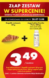 Gazetka promocyjna Biedronka - Od Poniedziałku - Gazetka - ważna od 02.08 do 02.08.2025 - strona 3 - produkty: Pur, Jogurt, Croissant, Rogal, Mango, Jogurt pitny