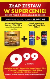 Gazetka promocyjna Biedronka - Od Poniedziałku - Gazetka - ważna od 02.08 do 02.08.2025 - strona 5 - produkty: Sos, Ser, Mus, Pepsi, Burger, Napój gazowany, Napój