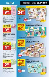 Gazetka promocyjna Biedronka - Od Poniedziałku - Gazetka - ważna od 02.08 do 02.08.2025 - strona 73 - produkty: Płyn do kąpieli, AEG, Pampers, Papier, Majtki, Papier toaletowy, Dada, Maliny, Płatki kosmetyczne, Szampon, Dzieci, Pieluchomajtki, Nawilżany papier