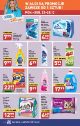 Gazetka promocyjna Aldi - Pełna oferta - Gazetka - ważna od 28.10 do 28.10.2023 - strona 20 - produkty: Ajax, Zawieszka do wc, Whiskas, Proszek do prania, Vizir, Płyn do płukania, Tytan, Podpaski, Płyn do wc