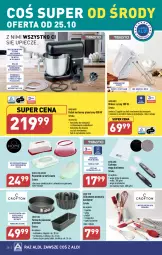 Gazetka promocyjna Aldi - Pełna oferta - Gazetka - ważna od 28.10 do 28.10.2023 - strona 28 - produkty: Piec, Ser, Tortownica, Trzepaczka, Pojemnik, Mikser, Forma do pieczenia, Keksówka, Robot, Mikser ręczny, Bateria, Waga