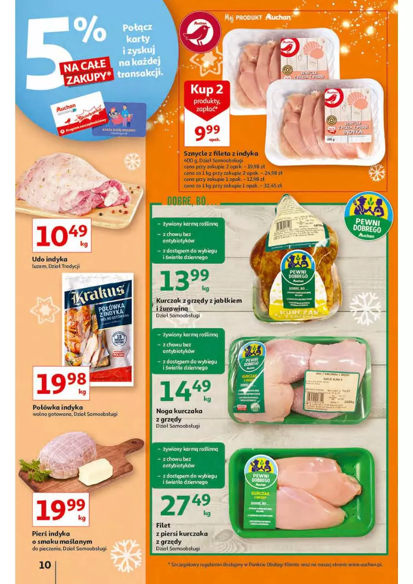 Gazetka promocyjna Auchan - Magia stołu wigilijnego Hipermarkety - ważna 16.12 do 24.12.2021 - strona 10 - produkty: Kurczak, Piec