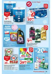 Gazetka promocyjna Auchan - Magia stołu wigilijnego Hipermarkety - Gazetka - ważna od 24.12 do 24.12.2021 - strona 31 - produkty: Papier, Tablet, Perełki zapachowe, Papier toaletowy, Ręcznik, Fairy, Ariel, Lenor, Fa