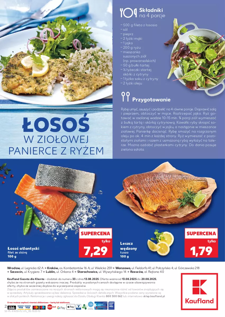 Gazetka promocyjna Kaufland - Kaufland - ważna 13.08 do 20.08.2025 - strona 2 - produkty: Cytryny, Fa, Kawa, Olej, Orka, Pieprz, Por, Ryż, Sałat, Sok, Sól, Sos, Talerz, Tusz, Wagi