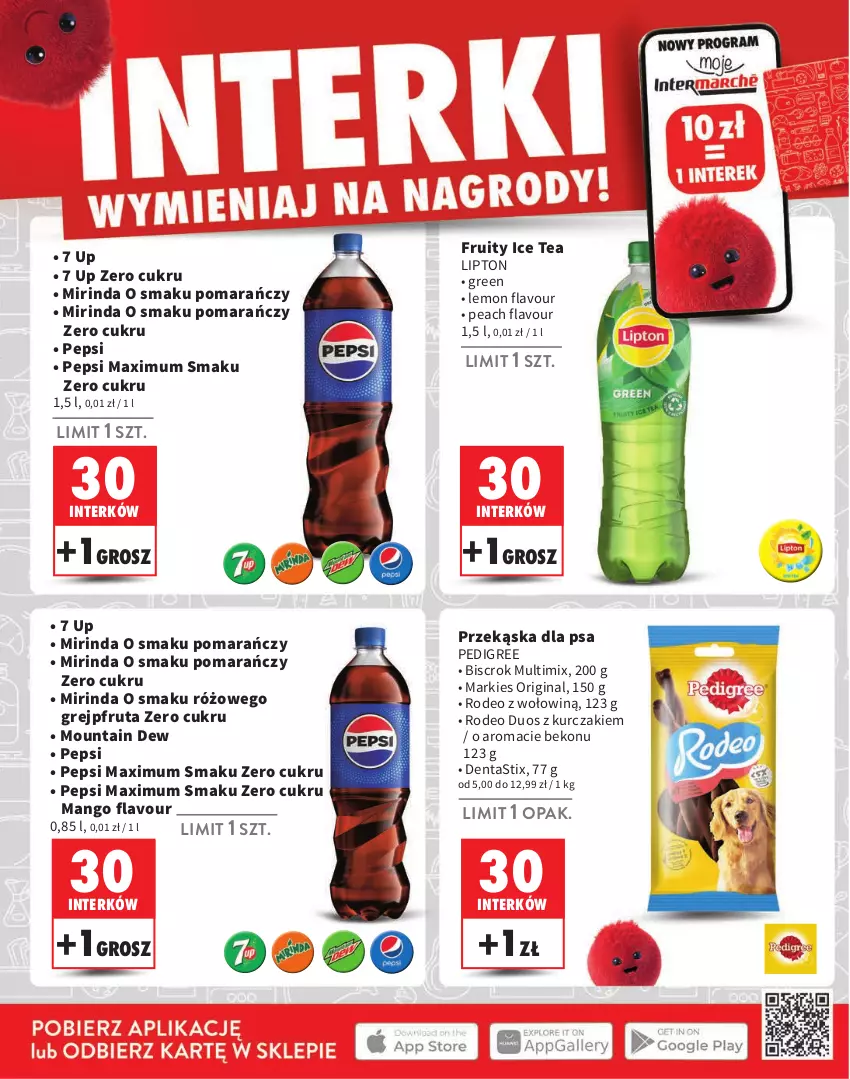 Gazetka promocyjna Intermarche - ważna 01.08 do 31.10.2024 - strona 14 - produkty: Beko, Gin, Grejpfrut, Ice tea, Kurczak, Lipton, Mango, Mirinda, Pedigree, Pepsi, Pepsi max