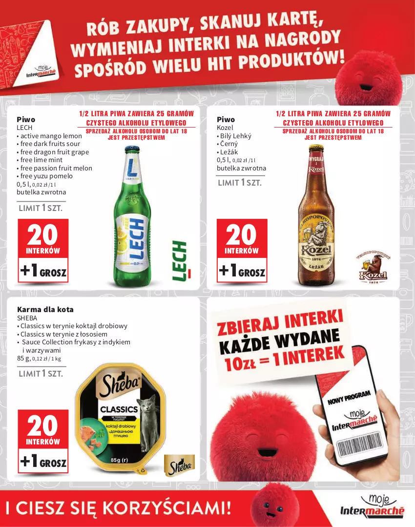 Gazetka promocyjna Intermarche - ważna 01.08 do 31.10.2024 - strona 9 - produkty: Gra, Kozel, Mango, Melon, Piwa, Piwo, Pomelo, Sheba, Sos, Warzywa