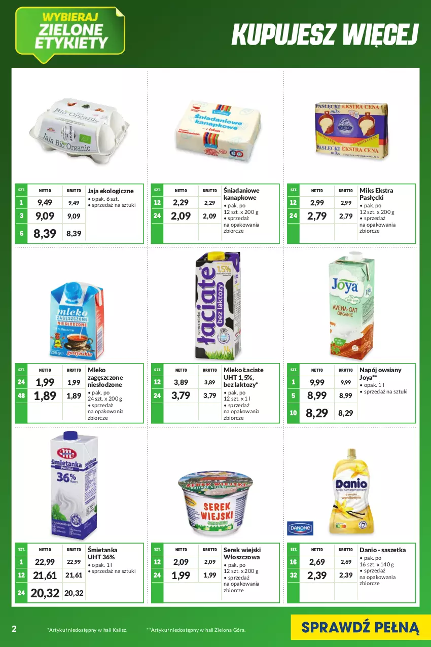 Gazetka promocyjna Makro - [Oferta specjalna] Kupuj więcej płać mniej - ważna 01.06 do 30.06.2022 - strona 2 - produkty: Danio, Jaja, Mleko, Mleko zagęszczone, Napój, Ser, Serek, Serek wiejski