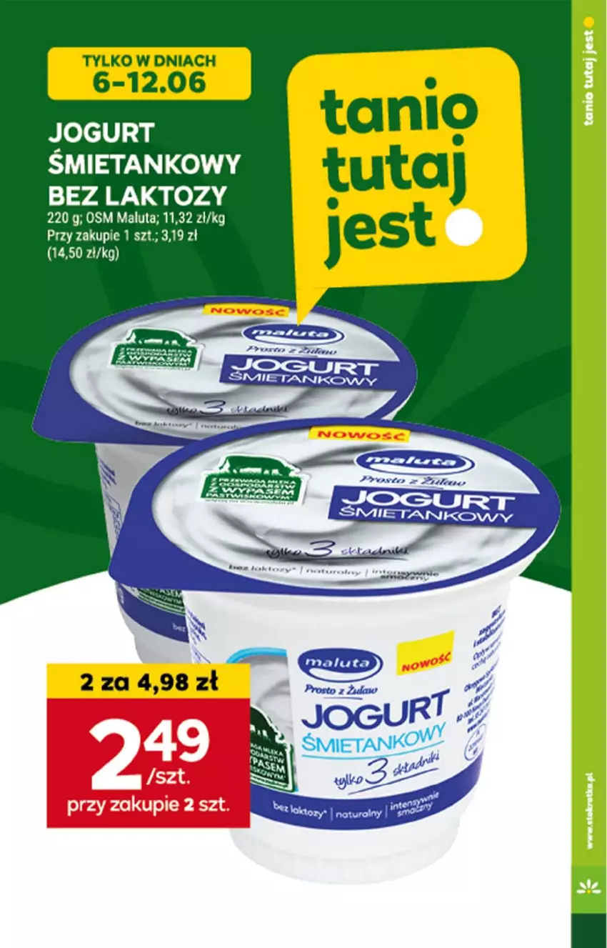 Gazetka promocyjna Stokrotka - Supermarket - ważna 06.06 do 12.06.2024 - strona 13 - produkty: Jogurt