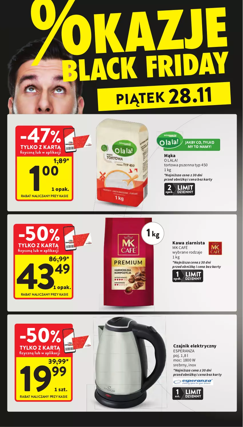 Gazetka promocyjna Intermarche - Gazetka promocyjna - ważna 27.11 do 03.12.2025 - strona 3 - produkty: Czajnik, Czajnik elektryczny, Kawa, Kawa ziarnista, Mąka