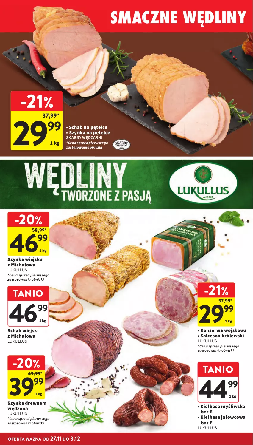 Gazetka promocyjna Intermarche - Gazetka promocyjna - ważna 27.11 do 03.12.2025 - strona 37 - produkty: Kiełbasa, Królewski, Salceson, Ser, Szynka