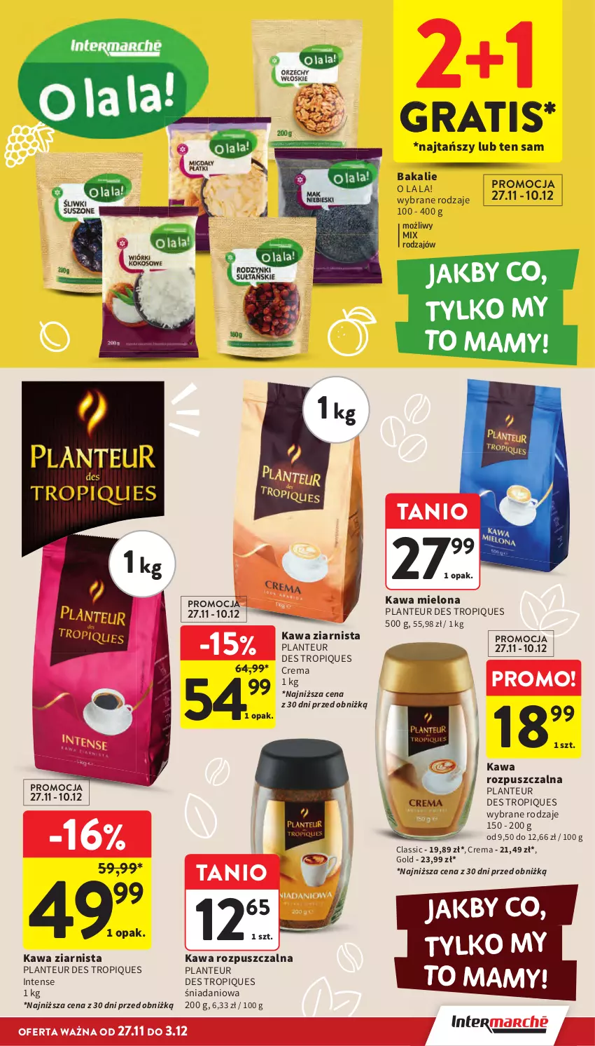 Gazetka promocyjna Intermarche - Gazetka promocyjna - ważna 27.11 do 03.12.2025 - strona 50 - produkty: Danio, Gra, Kawa, Kawa mielona, Kawa rozpuszczalna, Kawa ziarnista