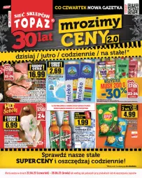 Gazetka promocyjna Topaz - Gazetka - Gazetka - ważna od 28.06 do 28.06.2023 - strona 1 - produkty: Kurczak, Top, Królewski, Tusz, Schab wieprzowy, Waga, Mleko