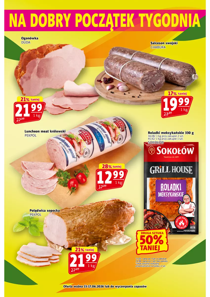 Gazetka promocyjna Prim Market - ważna 11.06 do 17.06.2026 - strona 21 - produkty: Królewski, Ogonówka, Pekpol, Polędwica, Por, Salceson, Sok