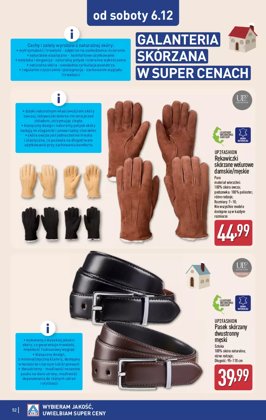 Gazetka promocyjna Aldi - Pełna oferta - ważna 01.12 do 07.12.2025 - strona 52 - produkty: Fa, Gala, Galanteria, Pasek, Por, Sok