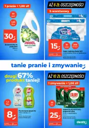 Gazetka promocyjna Dealz - MAKE A DEALZ - Gazetka - ważna od 28.02 do 28.02.2024 - strona 23 - produkty: Pur, Gin, Do mycia naczyń, Papier, Tablet, Płyn do mycia naczyń, Papier toaletowy, Płyn do płukania, Fairy, Płyn do mycia, Zmywarki, Ariel, Tabletki do zmywarki, Fa