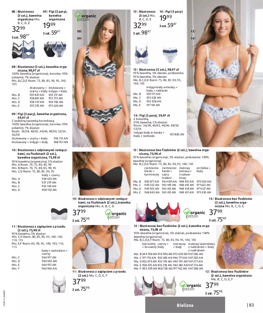 Gazetka promocyjna Bonprix - Moda na Wyjątkowe chwile - ważna 01.01 do 30.05.2021 - strona 85 - produkty: Bielizna, Biustonosz, Figi, Karmi, Wełna