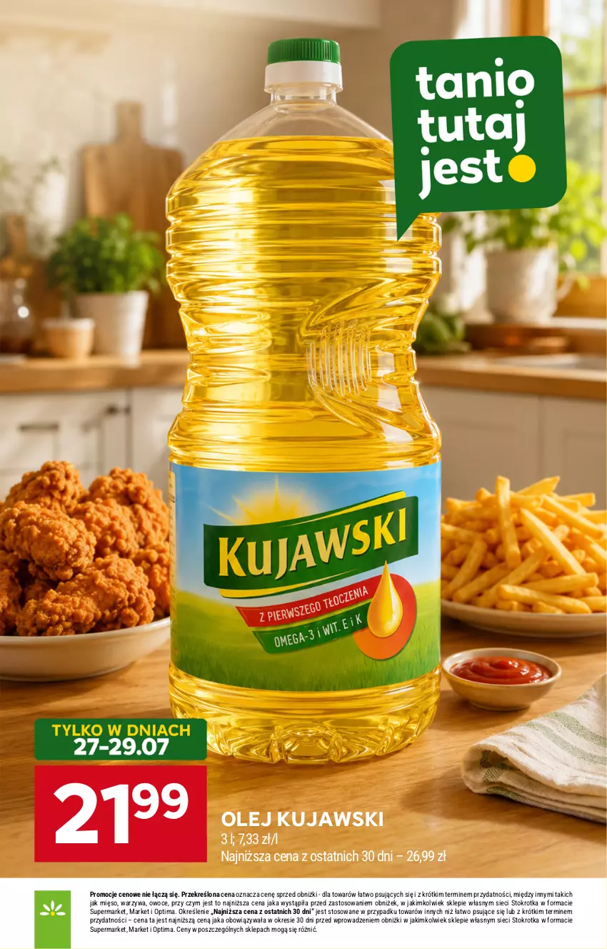 Gazetka promocyjna Stokrotka - Market - ważna 23.07 do 29.07.2026 - strona 25 - produkty: Kujawski, Mięso, Olej, Optima, Owoce, Warzywa