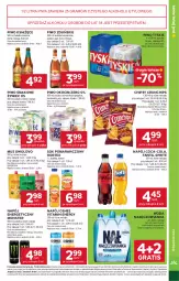 Gazetka promocyjna Stokrotka - Market - Gazetka - ważna od 29.07 do 29.07.2026 - strona 35 - produkty: Piwa, Piwo, Sok pomarańczowy, Książęce, Nałęczowianka, Warzywa, Sok, Mus, Koc, Gra, Napój energetyczny, Chipsy, Coca-Cola, Tyskie, Lack, Optima, Crunchips, Oshee, Fanta, Owoce, Woda, Sprite, Okocim, Napój, Mięso, Grejpfrut, Hortex, Fa