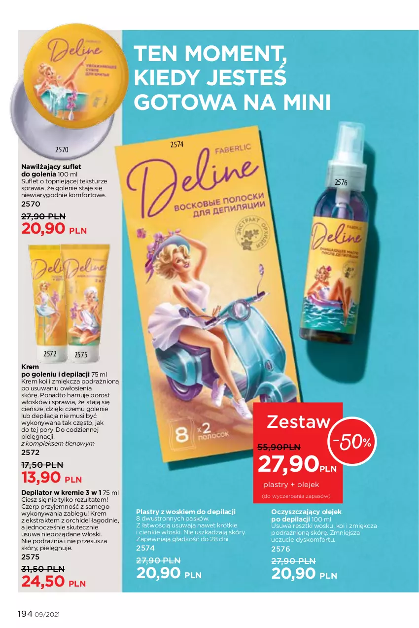 Gazetka promocyjna Faberlic - Gazetka - ważna 14.06 do 04.07.2021 - strona 194 - produkty: Cień, Depilator, Mus, Olej, Por, Top