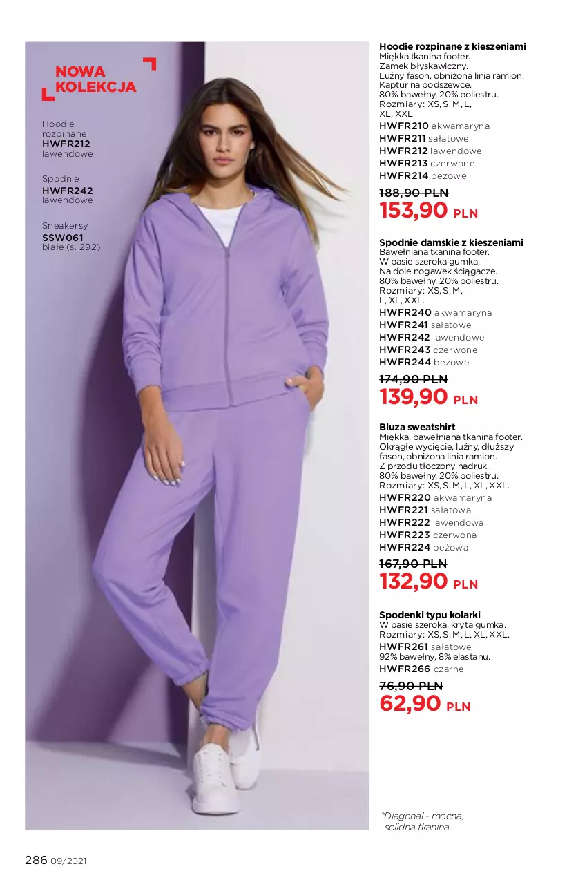 Gazetka promocyjna Faberlic - Gazetka - ważna 14.06 do 04.07.2021 - strona 286 - produkty: Bluza, Fa, Sałat, Sneakersy, Spodnie