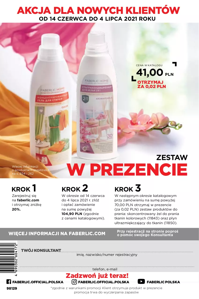 Gazetka promocyjna Faberlic - Gazetka - ważna 14.06 do 04.07.2021 - strona 308 - produkty: Fa, Telefon, Tera