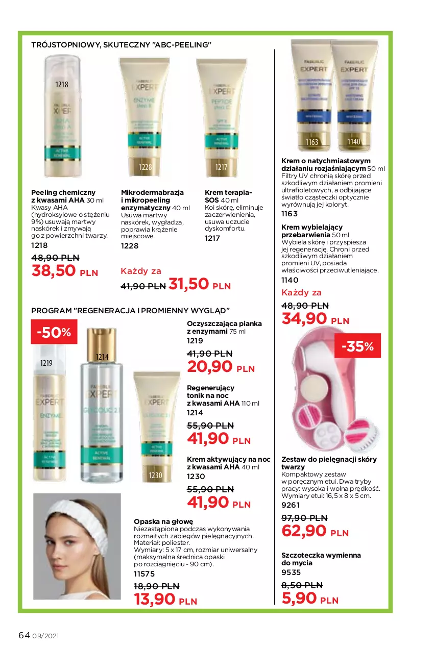 Gazetka promocyjna Faberlic - Gazetka - ważna 14.06 do 04.07.2021 - strona 64 - produkty: Gra, Opaska, Peeling, Por, Sok, Sos, Szczoteczka, Tera, Tonik, Top, Wasa