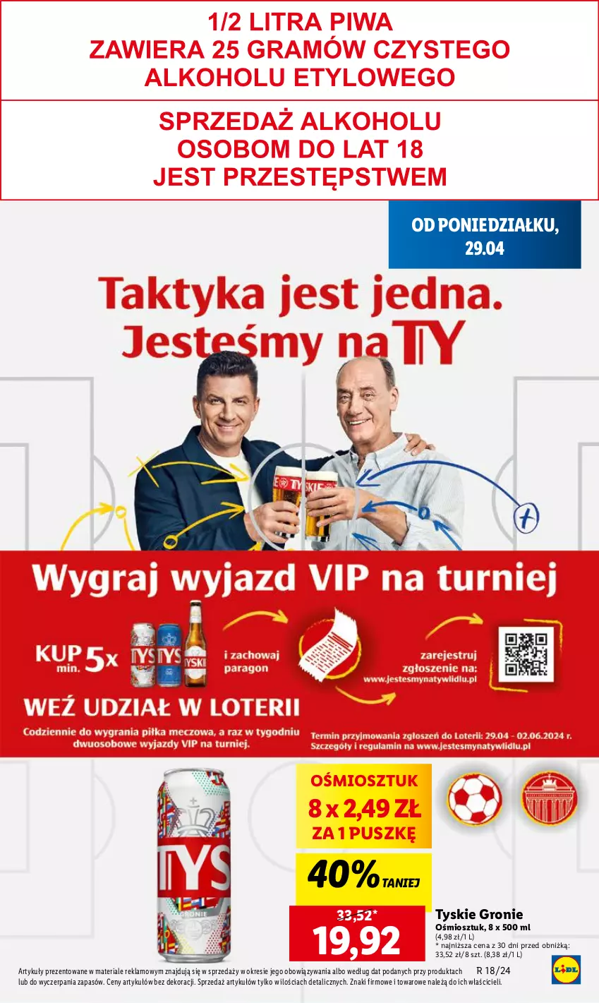 Gazetka promocyjna Lidl - GAZETKA - ważna 29.04 do 30.04.2024 - strona 37 - produkty: Tyskie