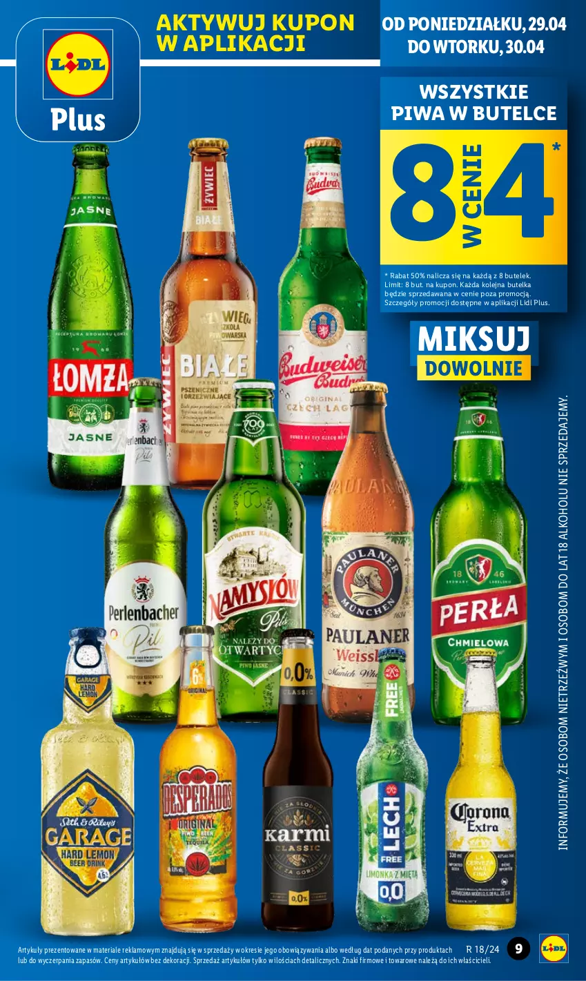 Gazetka promocyjna Lidl - GAZETKA - ważna 29.04 do 30.04.2024 - strona 5 - produkty: Olej, Piwa