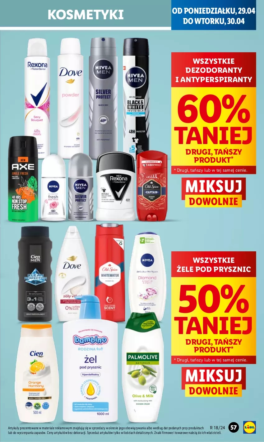 Gazetka promocyjna Lidl - GAZETKA - ważna 29.04 do 30.04.2024 - strona 63 - produkty: Antyperspirant, Dezodorant