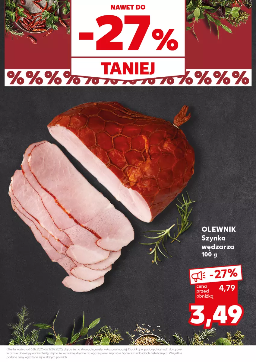 Gazetka promocyjna Kaufland - Mocny Start - ważna 10.02 do 12.02.2025 - strona 21 - produkty: Olewnik, Szynka