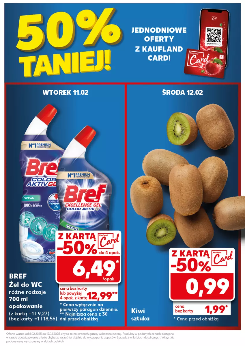 Gazetka promocyjna Kaufland - Mocny Start - ważna 10.02 do 12.02.2025 - strona 9 - produkty: Bref, Kiwi