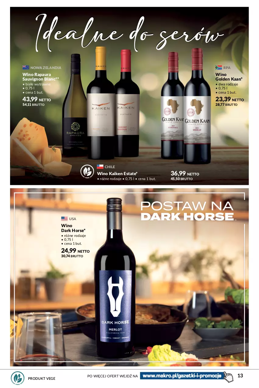 Gazetka promocyjna Makro - Katalog Wina, sery, antipasti - oferta z alkoholem - ważna 05.09 do 18.09.2023 - strona 13 - produkty: Sauvignon Blanc, Wino