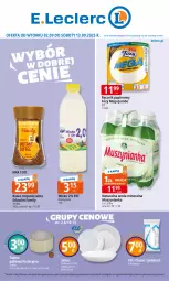 Gazetka promocyjna E Leclerc - Gazetka - ważna od 13.09 do 13.09.2025 - strona 1 - produkty: Tchibo, Kawa rozpuszczalna, Sok, Mus, Papier, Kawa, Tran, Ręcznik, Muszynianka, Foxy, Woda mineralna, Woda, Magnez, Mleko, Fa