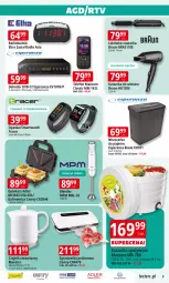 Gazetka promocyjna E Leclerc - Gazetka - ważna od 13.09 do 13.09.2025 - strona 8 - produkty: Radiobudzik, Acer, Telefon, Papier, Blender, Czajnik, Budzik, Kosz, Gofrownica, Niszczarka, Lack, Suszarka, Braun