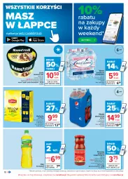 Gazetka promocyjna Carrefour - Gazetka Carrefour - Gazetka - ważna od 24.07 do 24.07.2021 - strona 10 - produkty: Kujawski, Rust, Primavera, Kosz, Lody, LANA, Pepsi, Lipton, Napój gazowany, Prima, Woda, Herbata, Napój, Olej