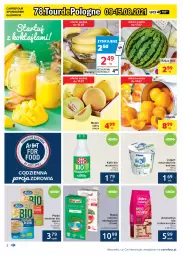 Gazetka promocyjna Carrefour - Gazetka Carrefour - Gazetka - ważna od 24.07 do 24.07.2021 - strona 2 - produkty: Banany, Jogurt naturalny, Por, Jogurt, Napój roślinny, Mlekovita, Melvit, Płatki owsiane, Bakoma, Arbuz, Napój, Melon, Mleko