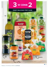Gazetka promocyjna Carrefour - Gazetka Carrefour - Gazetka - ważna od 24.07 do 24.07.2021 - strona 9 - produkty: Makaron, Sos, Sok, Ser, Oliwki, Wafle, Penne, Sok jabłkowy, Spaghetti
